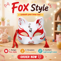 Masque facial en PVC imperméable et écologique pour Halloween, personnalisable avec logo, léger, pour fêtes, remise de diplômes, avril – Fabricant OEM