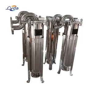 Top standard water filtration machine stainless steel bag filter housing