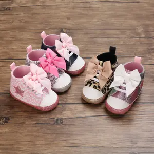 CY Huge Bow Knot Design Star Design Baby Shoes