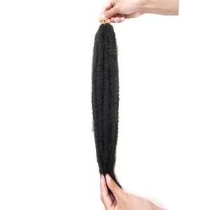 긴 자연 모발을위한 아프리카 변태 곱슬 말리 트위스트 합성 풀린 브레이드, Locs & Faux Locs - Product Image 5