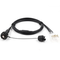 Cordon de raccordement à fibres optiques blindé tactique HMA à 2/4/6/8 fibres avec enrouleur de câble pour console audio Digico
