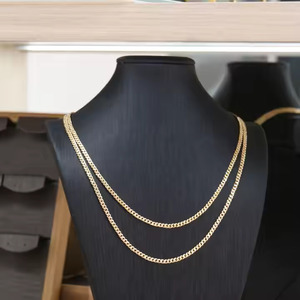 Collier chaîne <span class=keywords><strong>tennis</strong></span> en moissanite avec design cubain brillant, collier élégant pour cadeau - Product Image 2