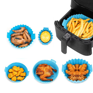 Personnalisation en usine, plusieurs tailles, 6 pièces, tapis en silicone pour friteuse à air, réutilisables, antiadhésifs - Product Image 1