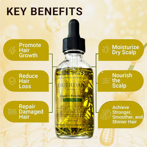 自社ブランド育毛用ローズマリーオイル健康な頭皮ビオチン栄養育毛血清強化ヘアトリートメントオイル - Product Image 4