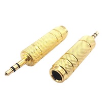 3.5mm ila 1/4 ''Stereo adaptör 1/8'' (3.5mm) erkek fişi 1/4 ''(6.35mm) Jack dişi soket adaptörü kulaklık için