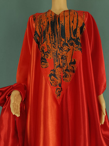 Robe longue ethnique africaine <span class=keywords><strong>Ayaba</strong></span>, kaftan ample musulman à manches mi-longues, robe traditionnelle à imprimé Ankara - Product Image 4