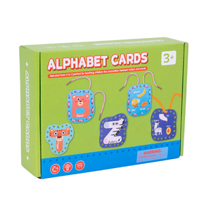 Giocattoli di carta per bambini per divertimento educativo Puzzle di coordinazione occhio-mano per bambini di educazione precoce gioco di corde <span class=keywords><strong>con</strong></span> <span class=keywords><strong>parole</strong></span> inglesi - Product Image 6