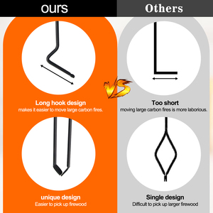 Accessoires d'approvisionnement d'usine <span class=keywords><strong>Cheminée</strong></span> 5 pièces Outil Fire Companion Set - Product Image 6