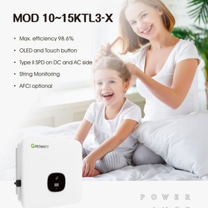 อินเวอร์เตอร์โซลาร์เซลล์แบบเชื่อมต่อระบบกริด Growatt สามเฟส 10KW-15KW 1000V DC 230V/400V Output - Product Image 3