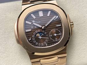 Reloj de Lujo de 41 mm, Oro Rosa, Mecánico, Super Calidad, Resistente al Agua, Fábrica PPF, Movimiento 5712 240, Multifunción, Fase Lunar - Product Image 3