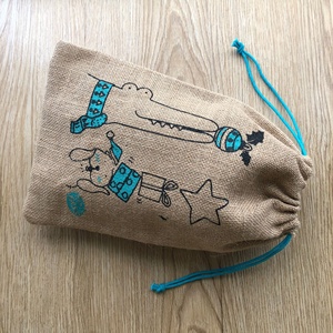 Sac en toile de jute naturelle avec cordon de serrage, sac d'emballage en toile de jute pour céréales, grains de café, maïs - Product Image 5