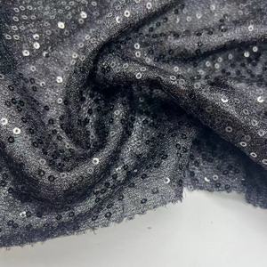 120gsm Malla Lentejuelas Bordado Tela Precio de fábrica Barato para el vestido de lentejuelas y chaqueta de lentejuelas - Product Image 3