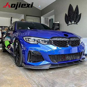 Di alta qualità AK stile fibra di carbonio paraurti anteriore Splitter labbro Per BMW 3 serie G20 <span class=keywords><strong>G21</strong></span> Touring Per Lci Spoiler anteriore labbro - Product Image 3