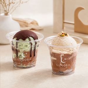 Vaso Desechable Transparente de PET de 280 ml para Café, Té y Helado, con Diseño de Cono Antiderrames e Impresión Serigráfica - Product Image 3