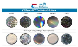 Étiquettes NFC en époxy vierges/Personnalisées, étanches, pour partage instantané sur les réseaux sociaux, autocollants RFID en époxy - Product Image 4