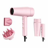 Sèche-cheveux professionnel 2200W, moteur DC haute vitesse, séchage rapide, 3 températures, 2 vitesses, fonction air froid, outil de coiffage de qualité salon