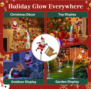 Multicolor Outdoor <strong>Christmas</strong> Decor Solar Santa Kettle String <strong>Lights</strong> for Yard Patio Lawn <strong>Pathway</strong> - Product Image 6