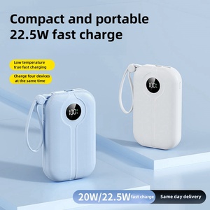 พาวเวอร์แบงค์แบบกำหนดเอง 20WPD ความจุ 20000mAh พร้อมสายชาร์จแบบสองทิศทาง รองรับการชาร์จเร็วหลายโปรโตคอล แบตเตอรี่ลิเธียมโพลิเมอร์ กำลังไฟขาออกแบบกำหนดเอง 20W - Product Image 2