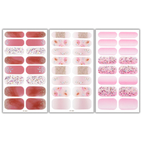 Nouvelles Bandes de Gel UV Non Toxiques SS26 Rose Bébé Dégradé Pailleté avec Nœud Papillon, Haute Flexibilité, Ajustement Parfait des Bords, Idéales pour l'Art des Ongles en Salon