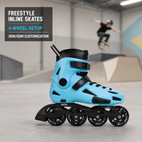 Patins à roulettes urbains de luxe pour adultes BLUE Wheels, roues en aluminium, châssis en polypropylène PP, unisexe