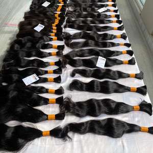 Paquetes de cabello ondulado de templo indio crudo, vendedores de cabello sin procesar de templo crudo camboyano, paquete de cabello brasileño al por mayor - Product Image 4