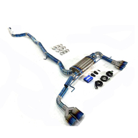Échappement complet en titane Valvetronic pour BMW X3 G01 SDrive30i B48 2.0T 2018+ avec embouts bleu brûlé