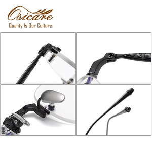 Osicare デザイナー ブランド アイウェア リムレス 3ピース Montura De Gafas Lujo ヴィンテージ Brillen メガネ 眼鏡 チタン製 オプティカル フレーム - Product Image 4