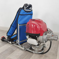 Vibrateur à béton à dos thermique haute fréquence 3 CV avec tuyau de 2,44 m, facile et rapide à utiliser
