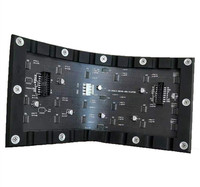 P4 doux led module cylindre a mené le module d'écran d'affichage p2 p2.5 p3 p4