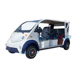Voiture de patrouille électrique ouverte, chariot utilitaire de sécurité à basse vitesse avec auvent pour la patrouille des campus et des communautés - Product Image 1