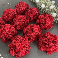 Vente en gros de centres de table de mariage en soie de 60 cm, arrangements floraux, boule de fleurs, centre de table, fleurs artificielles