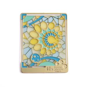 Imán para Refrigerador con Logotipo Grabado, Forma Rectangular, Color Amarillo, en Promoción - Product Image 2