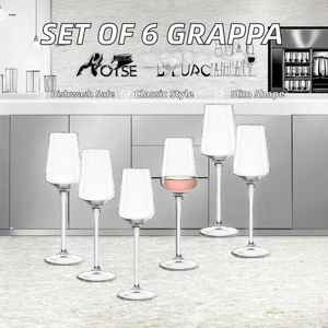 LEONARDO HOME PUCCINI 069607 Set di 6 Bicchieri da Grappa, Design Senza Tempo, Forma Sottile, Look Moderno, Lavabili in Lavastoviglie, Cristallo 120ml, Digestivi - Product Image 2