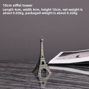 Recuerdo Europeo, Par de Modelos de <span class=keywords><strong>la</strong></span> <span class=keywords><strong>Torre</strong></span> <span class=keywords><strong>Eiffel</strong></span> de Francia, Artesanía Metálica, Decoración del Hogar, Técnica de Fundición de Hierro, Grabado de Aniversario - Product Image 6