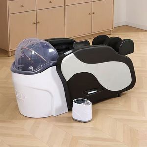 K Fully automatic intelligent electric massage hair washing head therapy bed barbershop beauty bed steam therapy - Product Image 5