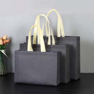 Sac de courses pliable écologique pour supermarché, sac cadeau biodégradable non tissé à porter à la main - Product Image 5