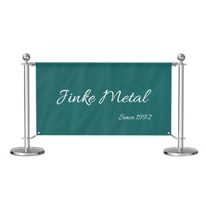 Barriere Personalizzate per Esterni, Pali per Striscioni, Paravento in Metallo per Marciapiedi, Barriere per Caffè e Ristoranti - Product Image 1