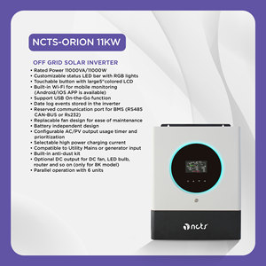 Inversor Solar Híbrido NCTS de 11KW con Cargador Solar MPPT, 93% de Eficiencia para PC y Electrodomésticos, Uso Fuera de la Red - Product Image 2