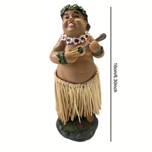 <span class=keywords><strong>Hawaii</strong></span> Hula cô gái bức tượng bobbleheads cho điều khiển Bảng điều khiển trang trí kích thước trung bình 6.3 "nhảy cao Hula Cô Gái Búp Bê Bảng điều khiển - Product Image 2