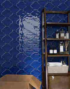 Carrelage mural intérieur antidérapant en porcelaine de style japonais, forme lanterne, finition mate, épaisseur 9 mm, motif mosaïque <span class=keywords><strong>Kitkat</strong></span>, texture fleurs et plantes - Product Image 2