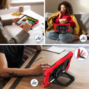 Étui de protection robuste pour tablette Samsung A9 8,7 pouces, avec bandoulière rotative et support intégré, conception à 3 couches, résistant aux chocs - Product Image 4