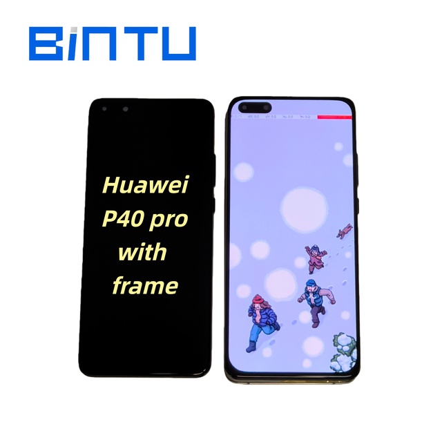 BINTU Wholesale OLED Mobile Screen Replacement LCD Display 6.5 Inch for Huawei P40 Pro with Frame