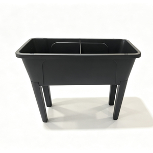 Jardinera de Plástico Resistente con Tapa Transparente, Jardinera Rectangular Elevada Moderna para Vegetales y Flores - Product Image 6