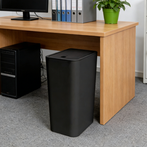 Set di 3 Secchi Sottili da 10L con Coperchio a Scatto, Bidone <span class=keywords><strong>Salvaspazio</strong></span> in PP per Casa/Ufficio, Adatto per Scrivanie/Armadi - Product Image 1
