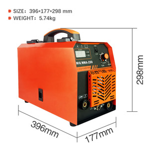เครื่องเชื่อมแบบพกพา <span class=keywords><strong>MIG</strong></span>/MMA 250A ใช้ไฟ 220V รองรับน้ำหนักลวด 1-5 กก. ใช้แก๊ส CO2 ป้องกัน ระบบอินเวอร์เตอร์ IGBT แบบไร้ลม สำหรับงานเชื่อมแบบ Arc และงานเชื่อมแบบ Secondary Bonding - Product Image 4