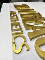 Lettres en acrylique 3D finition or mat haut de gamme, logo personnalisé pour salons de beauté américains, devantures de magasins de détail, publicité et usage domestique