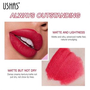 Ushas Son môi mờ mượt Son môi nhung màu Trần men Son môi 3 màu bền không thấm nước J1 - Product Image 4