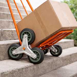 Chariot monte-escalier à 3 roues, capacité de charge 250 kg, plateforme avec cadre, usage hospitalier - Product Image 5