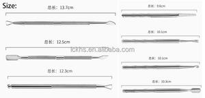 Cá nhân giá rẻ phổ biến thiết kế lạ mắt kim loại thép không gỉ Non-Slip xử lý lớp biểu bì Pusher cho móng tay - Product Image 5