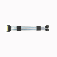 Câbles de stockage de données SlimSAS SFF-8654 74pin 8i Cable 24Gbps PCI-E 5.0 Slimline Series Support SAS 4.0 24G et PCIe Gen 4.0 signal